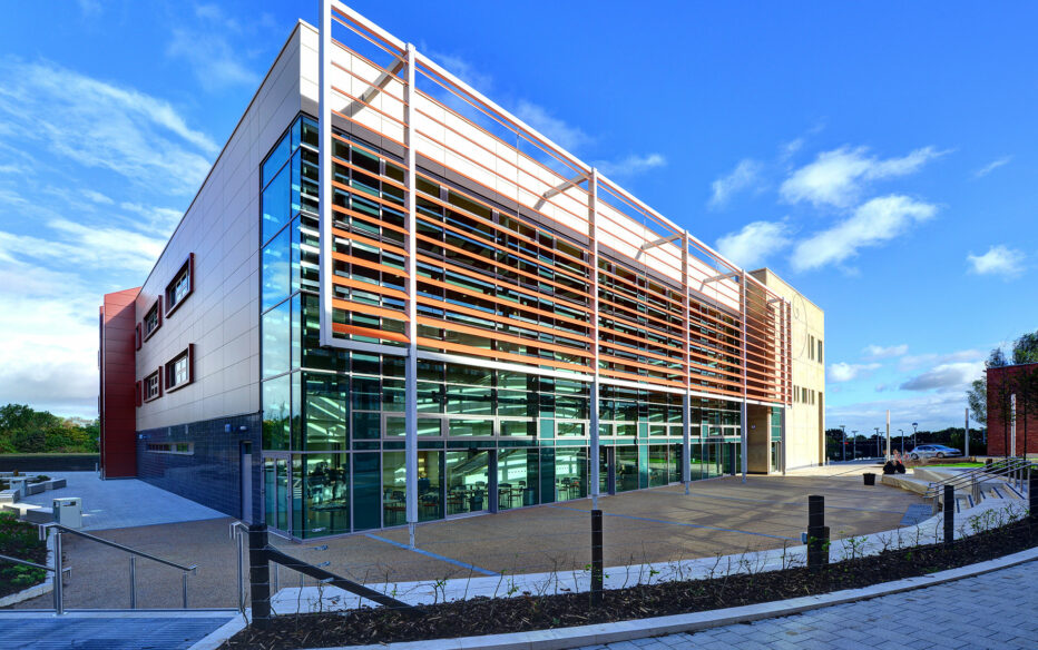 Exterior of Arts Academy Building at Sunderland Colleges Bede Campus.
